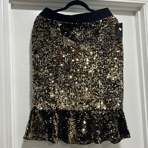 Thalia Sodi gold sequins skirt.NEW.